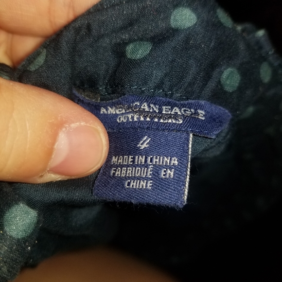 2/$10 polka dot american eagle top - Picture 3 of 4